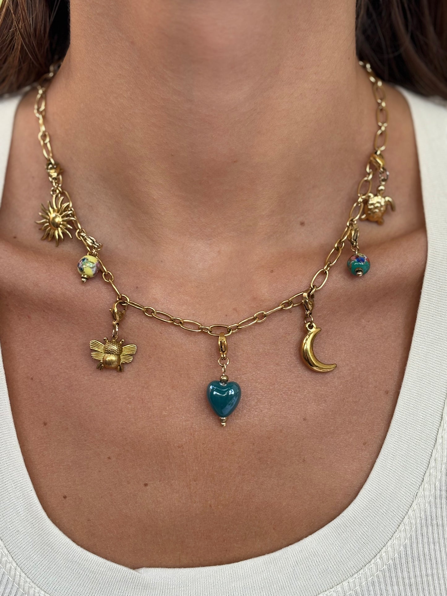 Charms coeur plein