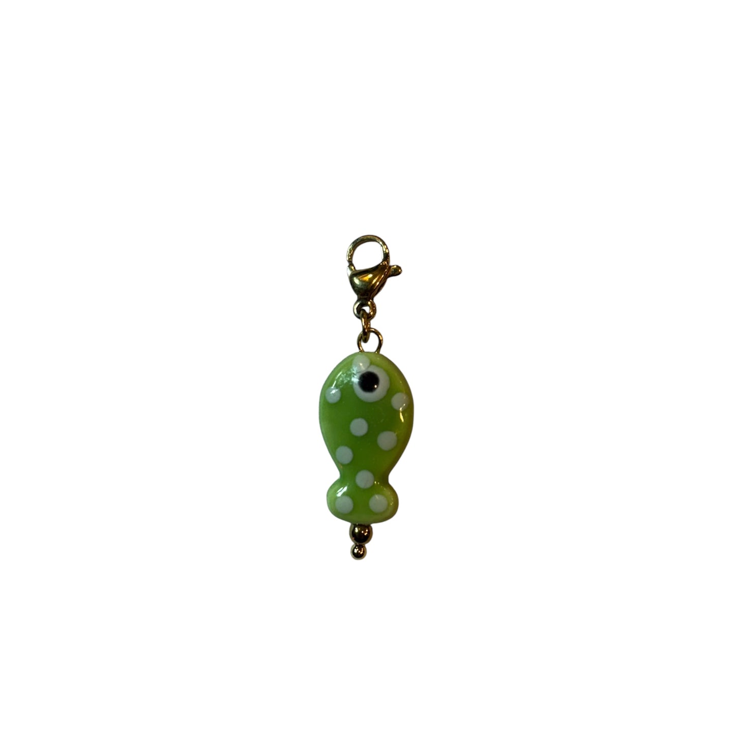 Charms poisson à pois blanc