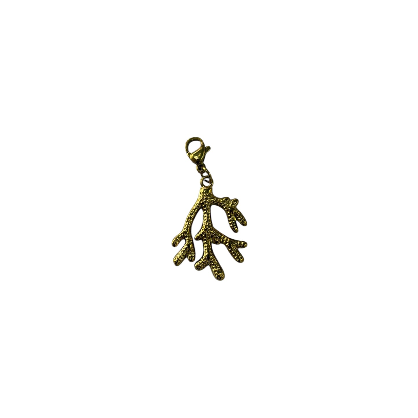 Charms corail doré
