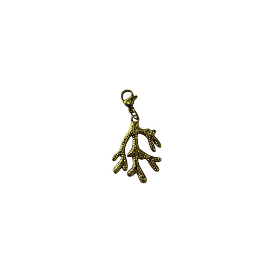 Charms corail doré