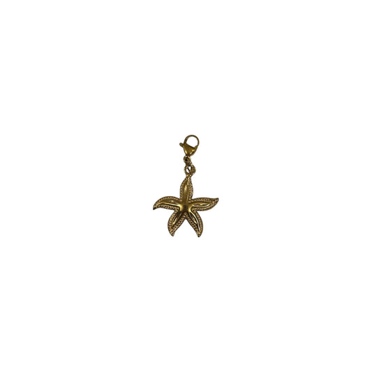 Charms étoile de mer doré