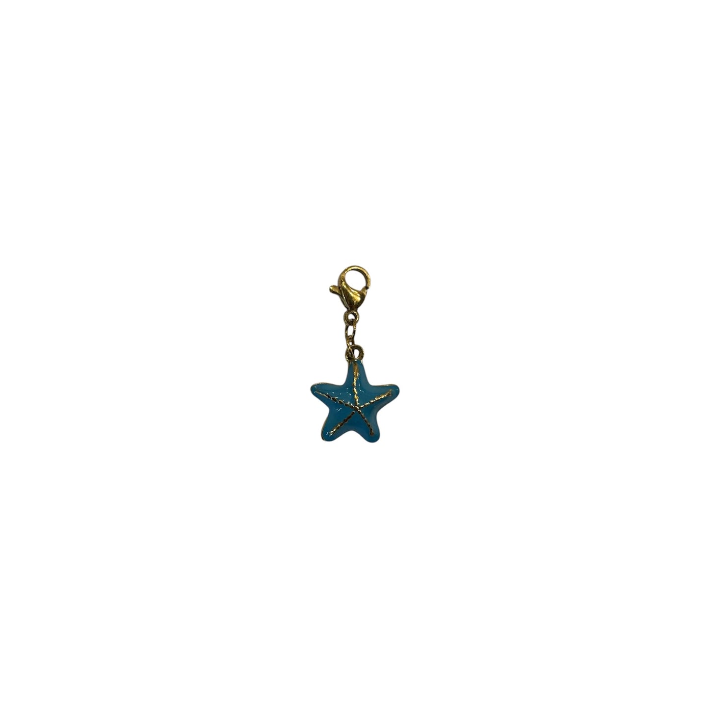 Charms petite étoile de mer coloré et doré