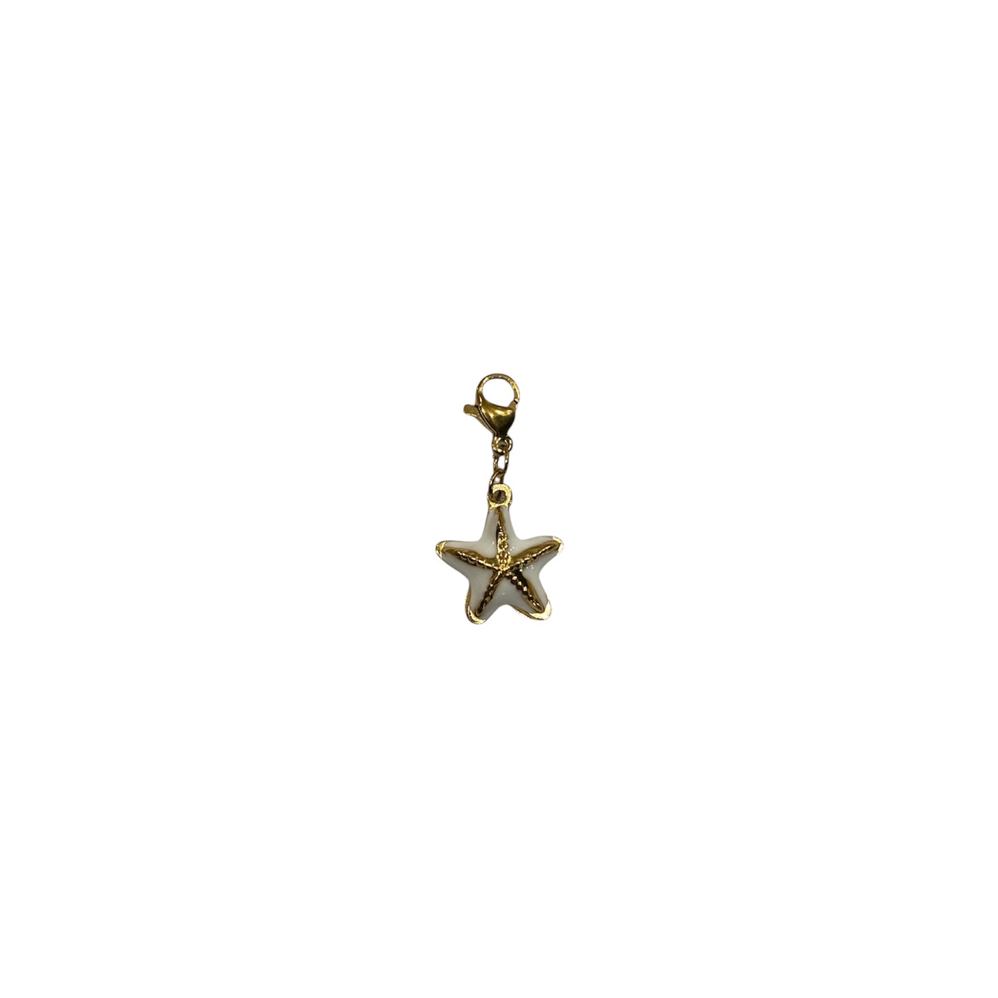 Charms petite étoile de mer coloré et doré