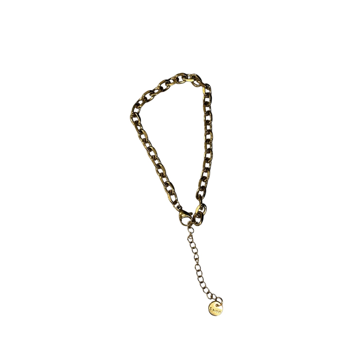 Bracelet acier inoxydable maille épaisse
